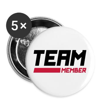 team member - Buttons large 2.2''/56 mm (5-pack) - white - Front