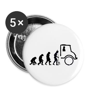 Unimog Evolution - Offroad - Farben editierbar - Buttons groß 56 mm (5er Pack) - Weiß - Vorne
