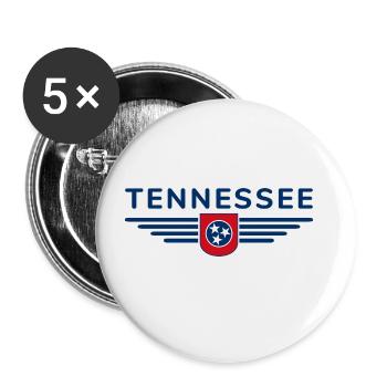 Tennessee Fan T-Shirt – Music & Love of Home - Buttons large 2.2''/56 mm (5-pack) - white - Front