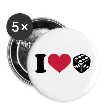 cube - Buttons large 2.2''/56 mm (5-pack) - white - Front