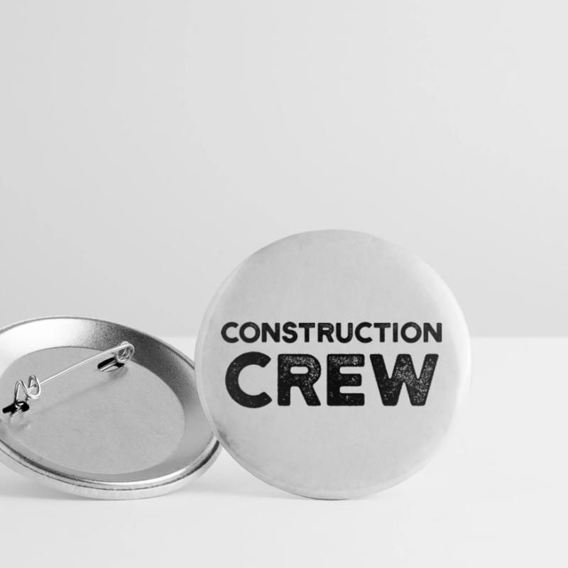 Construction worker team construction construction site construction manager Buttons large 2.2''/56 mm (5-pack)