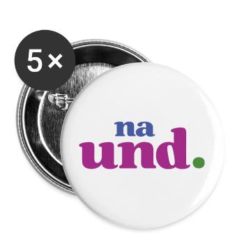 Für alle Meister der Gelassenheit -witziger Spruch - Buttons groß 56 mm (5er Pack) - Weiß - Vorne