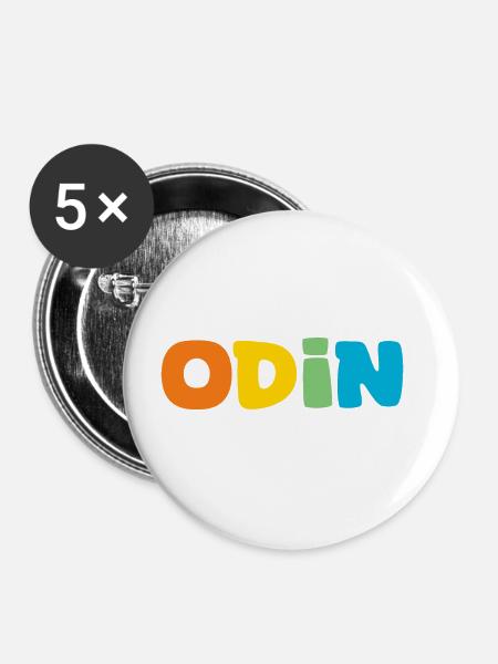 Name - Odin - Buttons groß 56 mm (5er Pack) - Weiß