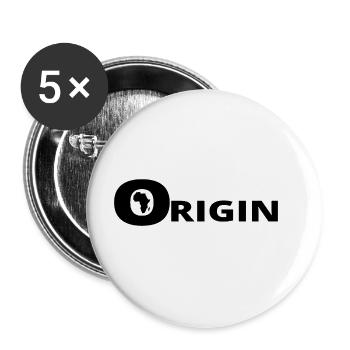 ORIGIN AFRICA - Buttons large 2.2''/56 mm (5-pack) - white - Front