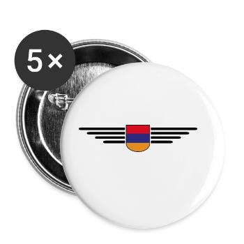 Marchandise Arménie – Expérience Culture - Lot de 5 grands badges (56 mm) - blanc - Devant
