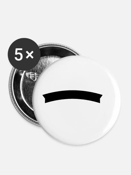 Banner - Buttons groß 56 mm (5er Pack) - Weiß