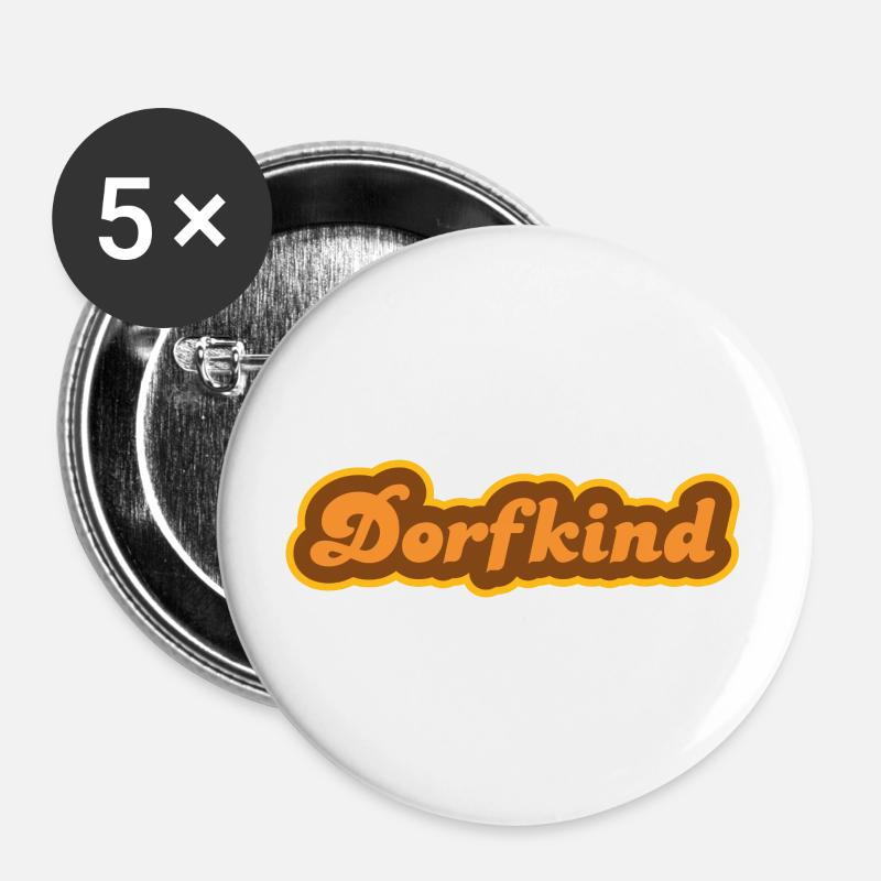 Village Child - Buttons large 2.2''/56 mm (5-pack) - white