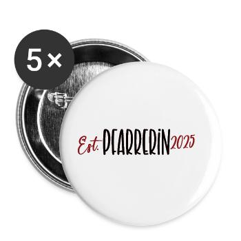 Pfarrerin 2025 Ausbildung Studium Ordination Beruf - Buttons groß 56 mm (5er Pack) - Weiß - Vorne