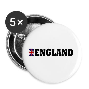 Union Jack - Buttons large 2.2''/56 mm (5-pack) - white - Front