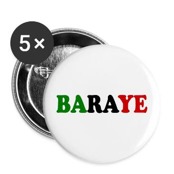 Baraye - Buttons groß 56 mm (5er Pack) - Weiß - Vorne