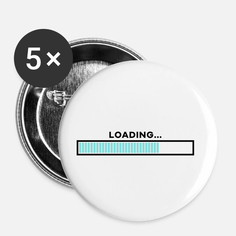 Loading bar customizable - Buttons large 2.2''/56 mm (5-pack) - white