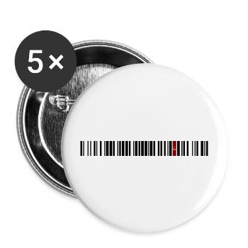 Erzurum 25 - Lot de 5 grands badges (56 mm) - blanc - Devant