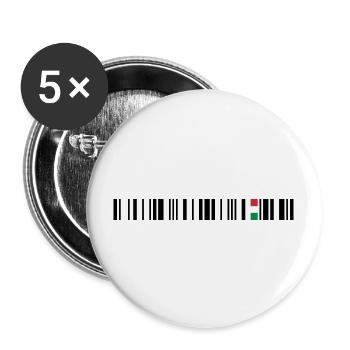 Italia - Buttons large 2.2''/56 mm (5-pack) - white - Front