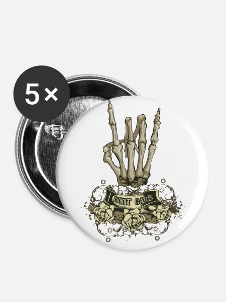 I dnt Pflege - Buttons groß 56 mm (5er Pack) - Weiß
