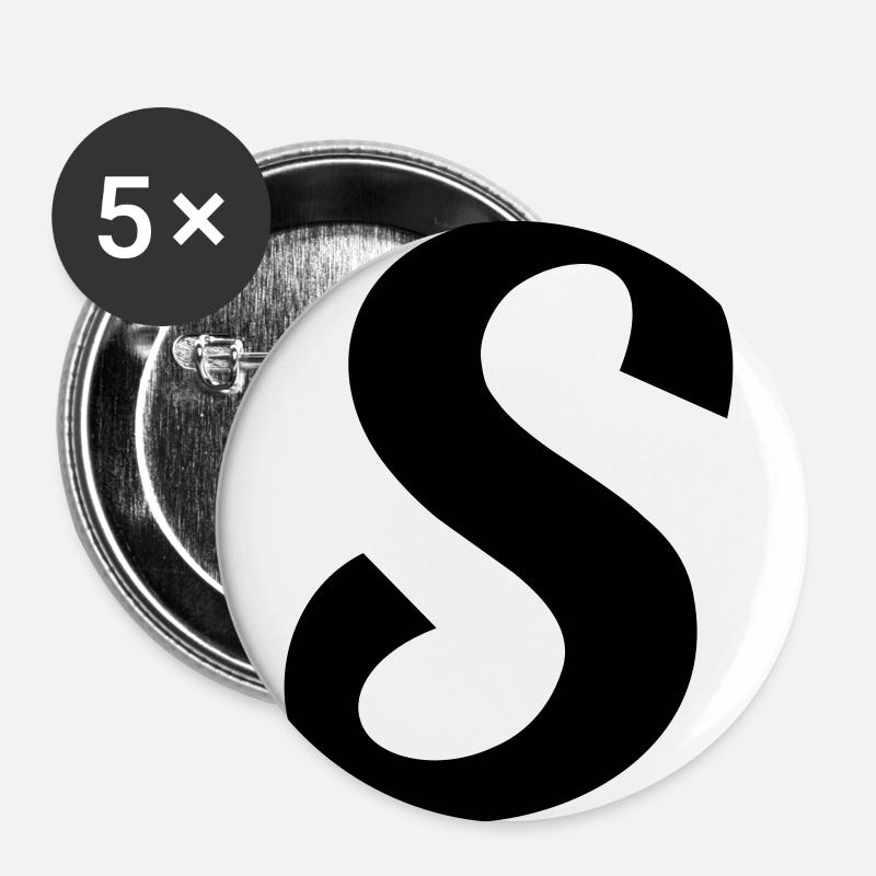 S - Buttons large 2.2''/56 mm (5-pack) - white