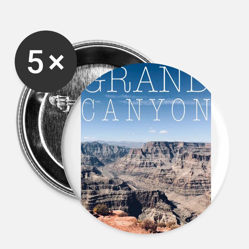 Grand Canyon - Buttons large 2.2''/56 mm (5-pack) - white