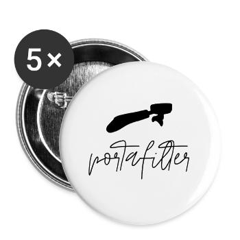 Portafilter portafilter espresso machine gift - Buttons large 2.2''/56 mm (5-pack) - white - Front