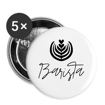 Barista LatteArt Siebträger Espressomaschine - Buttons groß 56 mm (5er Pack) - Weiß - Vorne