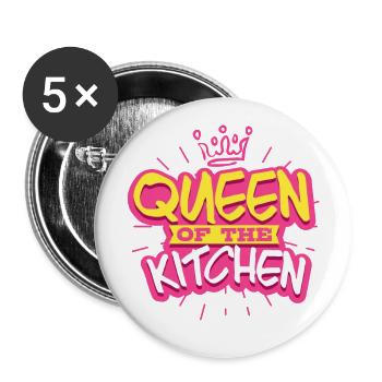 Kitchen Mrs. Cook - Buttons large 2.2''/56 mm (5-pack) - white - Front