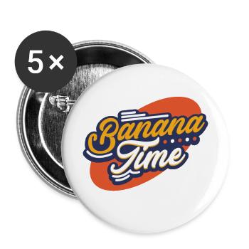 Banana - Buttons large 2.2''/56 mm (5-pack) - white - Front