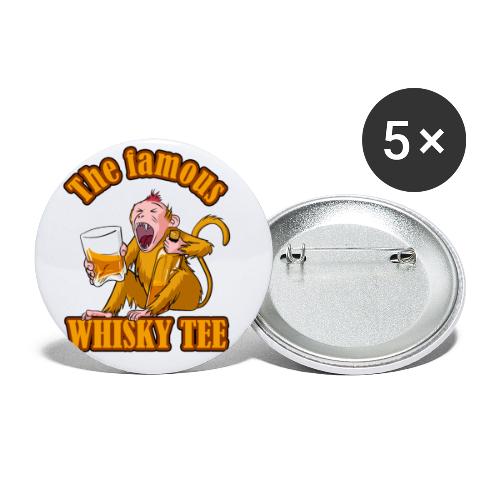 THE FAMOUS WHISKY TEE ! (dessin Graphishirts) - Buttons large 2.2''/56 mm (5-pack)