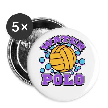 Water polo - Buttons large 2.2''/56 mm (5-pack) - white - Front