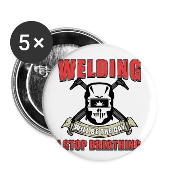 Welding - Buttons large 2.2''/56 mm (5-pack) - white - Front