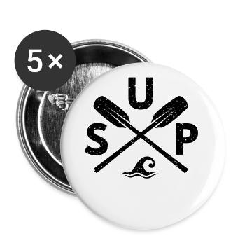 SUP Stand Up Paddling Paddle Water Sports Surfboard - Buttons large 2.2''/56 mm (5-pack) - white - Front