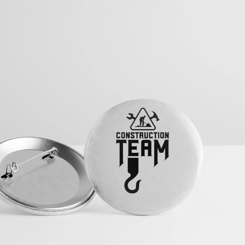 Construction site team construction workers building construction sites Buttons large 2.2''/56 mm (5-pack)