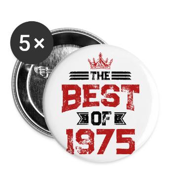 1975 best of - Buttons large 2.2''/56 mm (5-pack) - white - Front