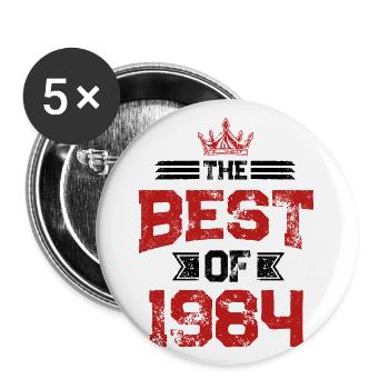 1984 best of - Buttons large 2.2''/56 mm (5-pack) - white - Front