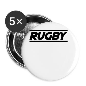Rugby - Buttons large 2.2''/56 mm (5-pack) - white - Front