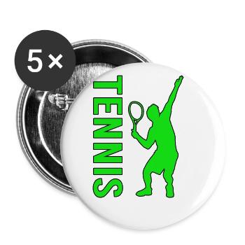 Tennis - Buttons large 2.2''/56 mm (5-pack) - white - Front