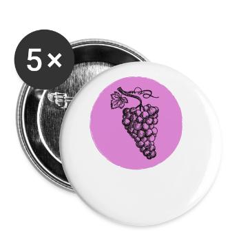 Grape - Buttons large 2.2''/56 mm (5-pack) - white - Front