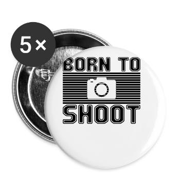 Fotografieren - Buttons groß 56 mm (5er Pack) - Weiß - Vorne