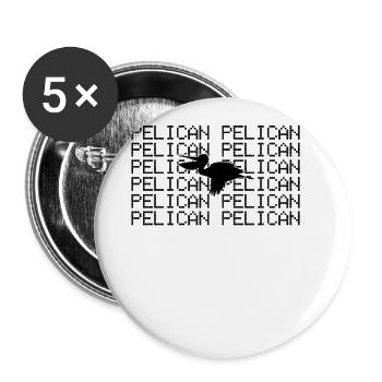 Pelikan - Buttons groß 56 mm (5er Pack) - Weiß - Vorne