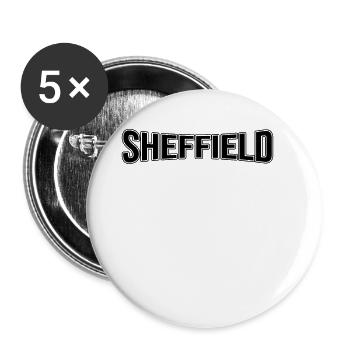 Sheffield - Buttons large 2.2''/56 mm (5-pack) - white - Front