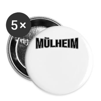 Mühlheim - Buttons large 2.2''/56 mm (5-pack) - white - Front