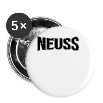 Neuss - Buttons groß 56 mm (5er Pack) - Weiß - Vorne