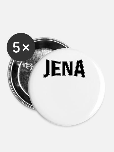 Jena - Buttons groß 56 mm (5er Pack) - Weiß