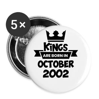 Octobre 2002 - Cadeau de 20e anniversaire. Légende. - Lot de 5 grands badges (56 mm) - blanc - Devant