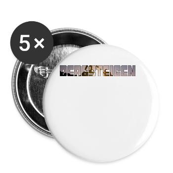 bergsteigen - Buttons groß 56 mm (5er Pack) - Weiß - Vorne