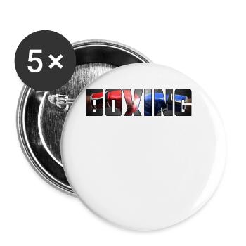 Boxing - Buttons large 2.2''/56 mm (5-pack) - white - Front