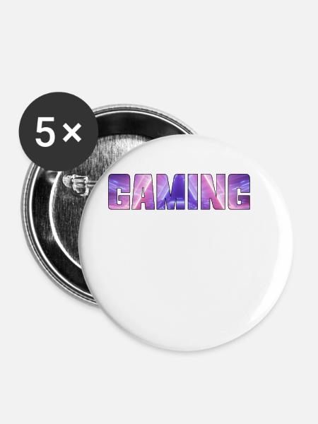 gaming - Buttons groß 56 mm (5er Pack) - Weiß
