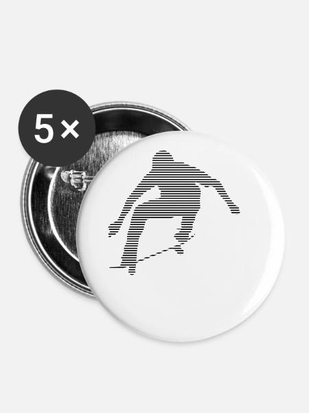 skateboard - Buttons groß 56 mm (5er Pack) - Weiß