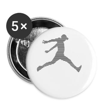 Parkour - Buttons large 2.2''/56 mm (5-pack) - white - Front