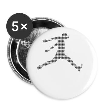 parkour - Buttons large 2.2''/56 mm (5-pack) - white - Front