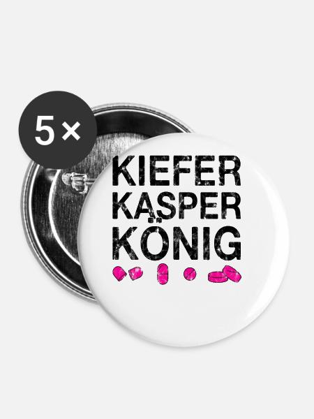 Techno party feiern Spruch - Buttons groß 56 mm (5er Pack) - Weiß