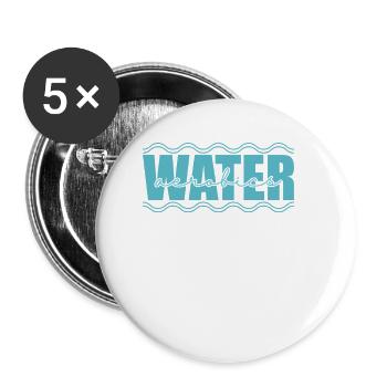 Water Aerobics Sport Gesundheit - Buttons groß 56 mm (5er Pack) - Weiß - Vorne