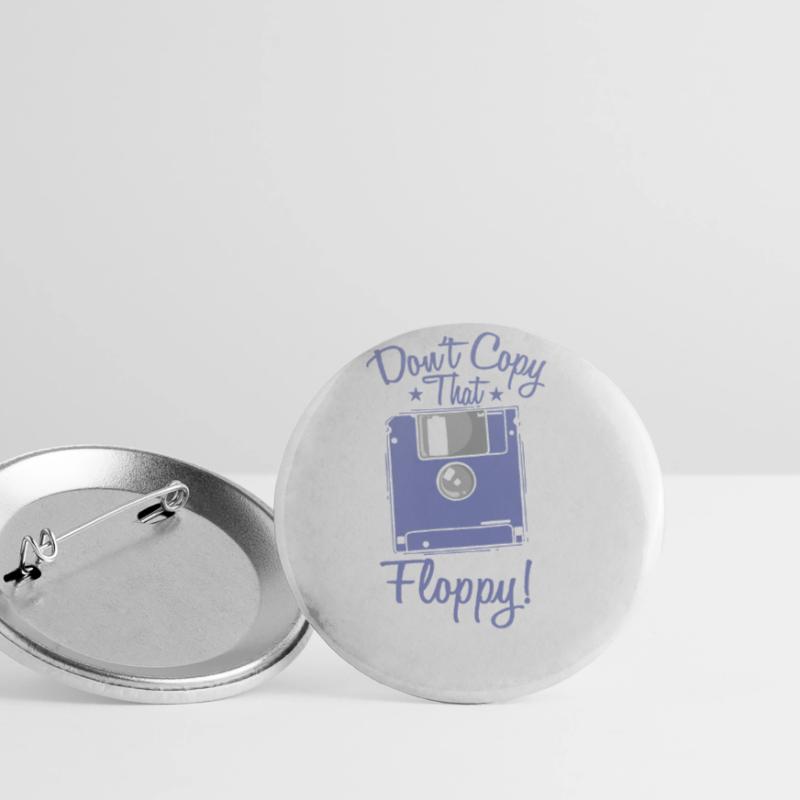 Don't copy that floppy retro memory module Buttons large 2.2''/56 mm (5-pack)